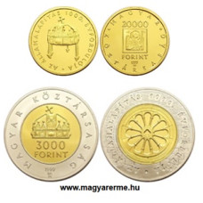 1999. Államalapítás 1 000. évfordulója - Aranyérme szett