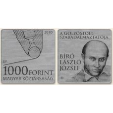 2010 Bíró József - Szinesfém érme PP