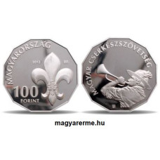 2012 Magyar Cserkészszövetség - Szinesfém érme PP