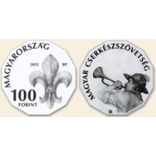 2012 Magyar Cserkészszövetség - Szinesfém érme PP